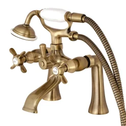 Kingston Brass Essex Deck Mount Clawfoot Tub Filler with Hand Shower