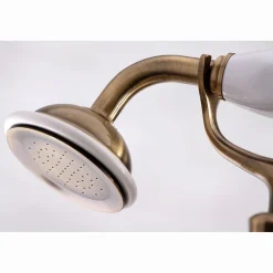 Kingston Brass Essex Deck Mount Clawfoot Tub Filler with Hand Shower