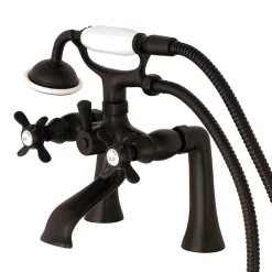 Kingston Brass Essex Deck Mount Clawfoot Tub Filler with Hand Shower