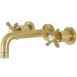 Kingston Brass Essex 2-Handle 8-Inch Wall Mount Bathroom Faucet