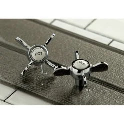 Kingston Brass Essex 2-Handle Wall Mount Clawfoot Tub Faucet with Hand Shower
