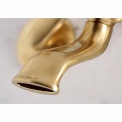 Kingston Brass Essex 2-Handle Wall Mount Clawfoot Tub Faucet with Hand Shower