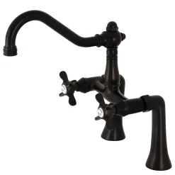 Kingston Brass Essex 7-Inch Center Deck Mount Clawfoot Tub Faucet