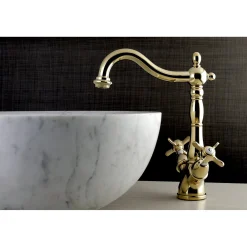 Kingston Brass Essex Vessel Sink Faucet with Deck Plate