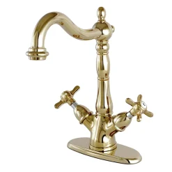 Kingston Brass Essex Vessel Sink Faucet with Deck Plate