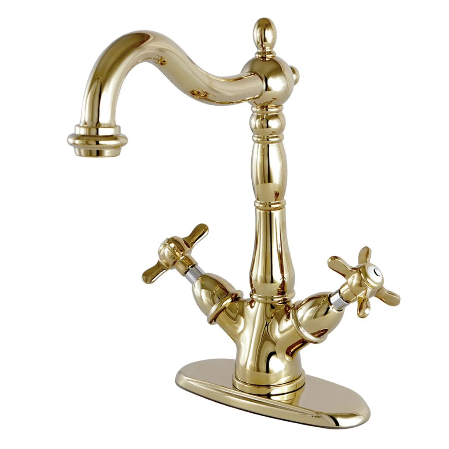 Kingston Brass Essex Vessel Sink Faucet with Deck Plate