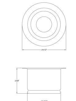 Kingston Brass Extended Disposer Flange