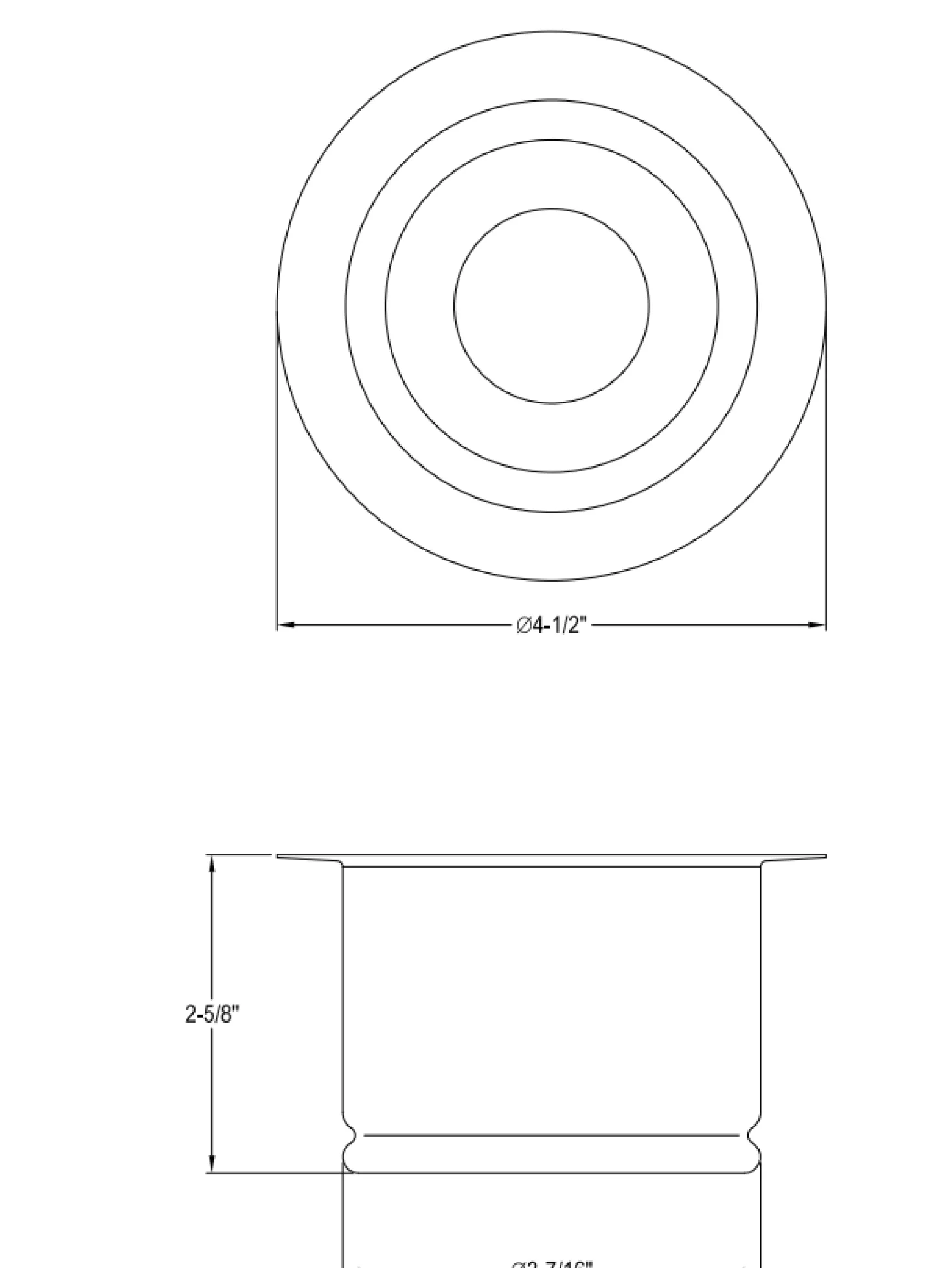 Kingston Brass Extended Disposer Flange