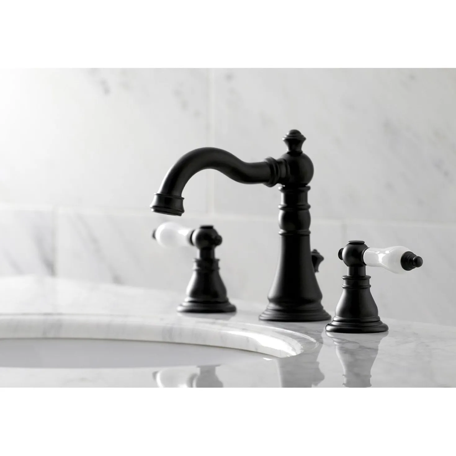 Kingston Brass Fauceture American Patriot Widespread Bathroom Faucet