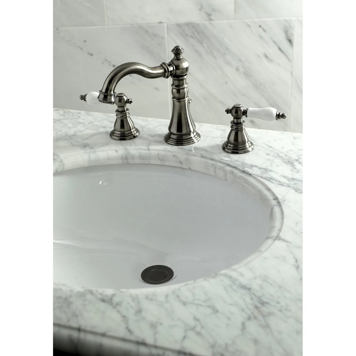 Kingston Brass Fauceture American Patriot Widespread Bathroom Faucet