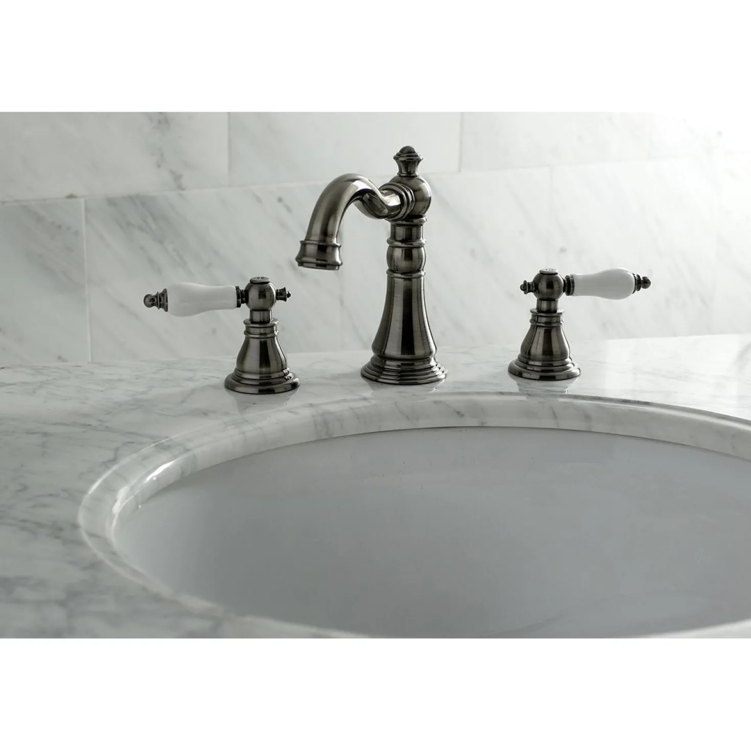 Kingston Brass Fauceture American Patriot Widespread Bathroom Faucet