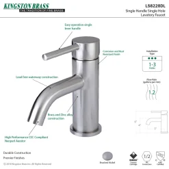 Kingston Brass Fauceture Concord Single-Handle Monoblock Bathroom Faucet