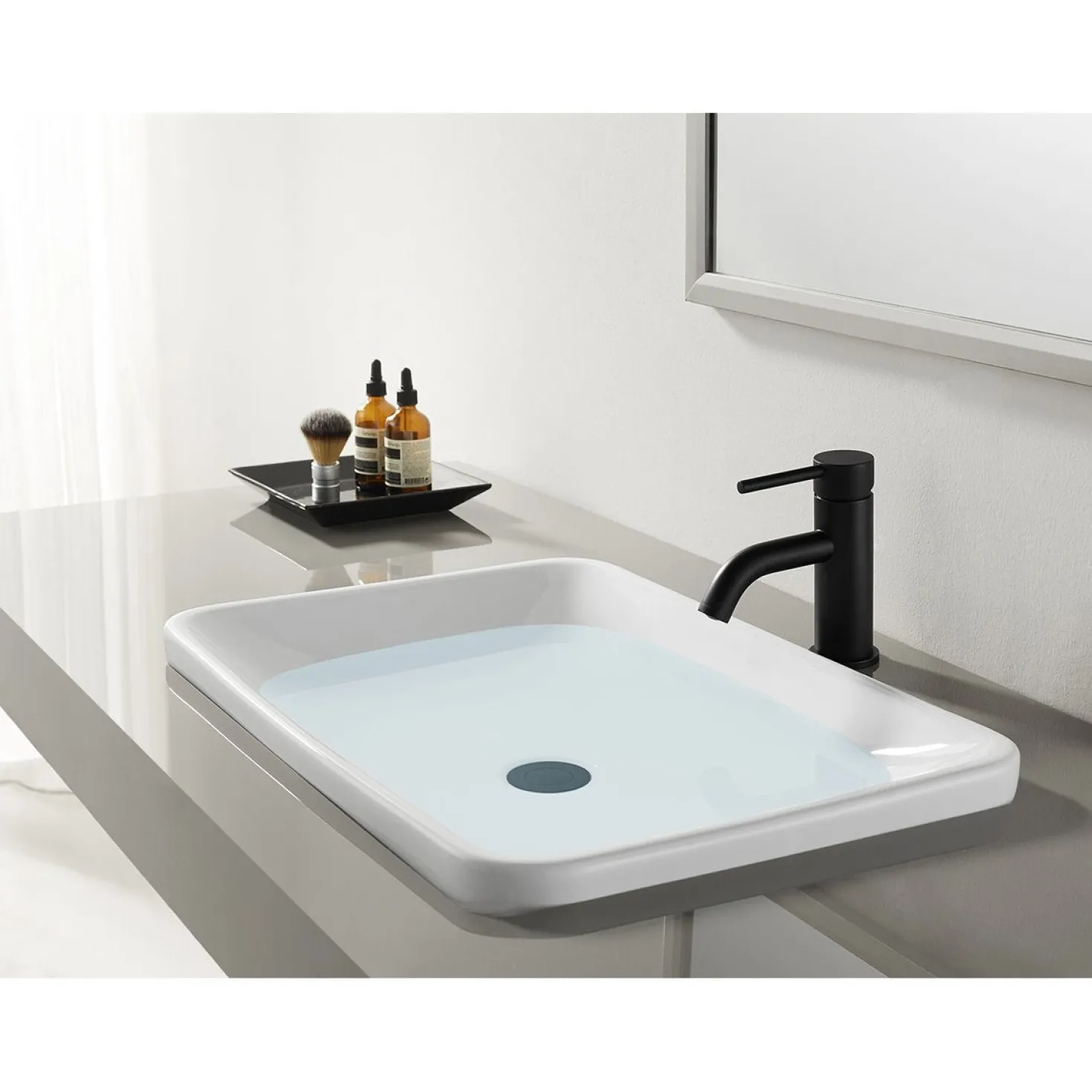 Kingston Brass Fauceture Concord Single-Handle Monoblock Bathroom Faucet