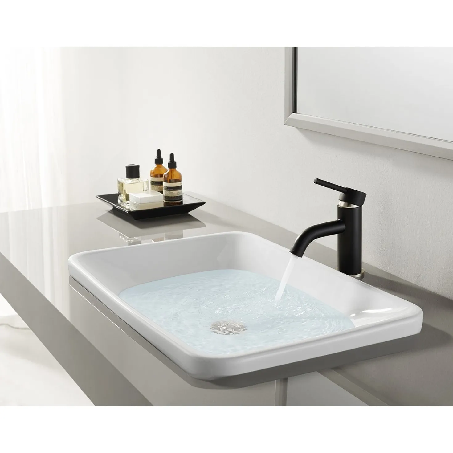 Kingston Brass Fauceture Concord Single-Handle Monoblock Bathroom Faucet
