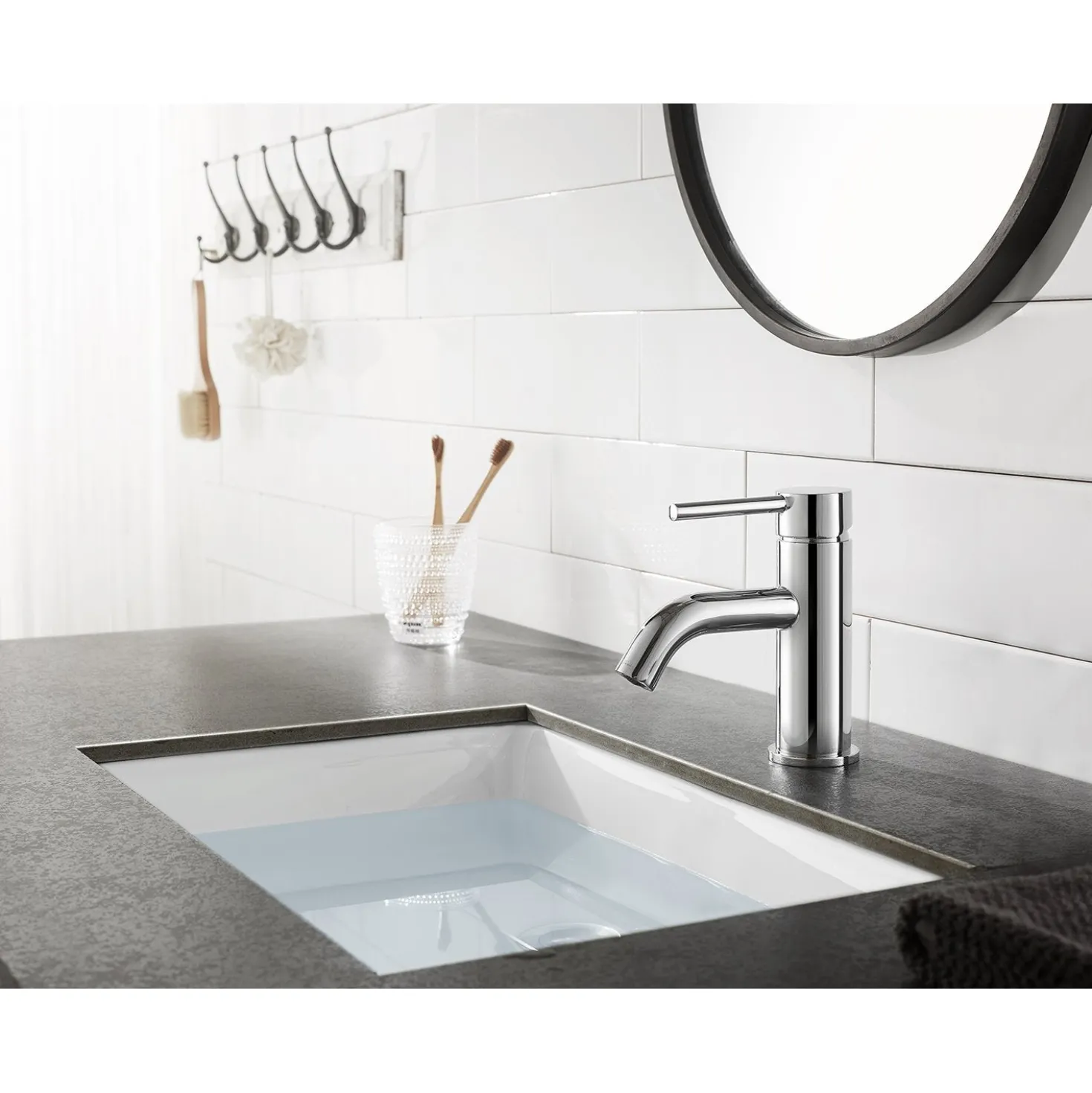 Kingston Brass Fauceture Concord Single-Handle Monoblock Bathroom Faucet