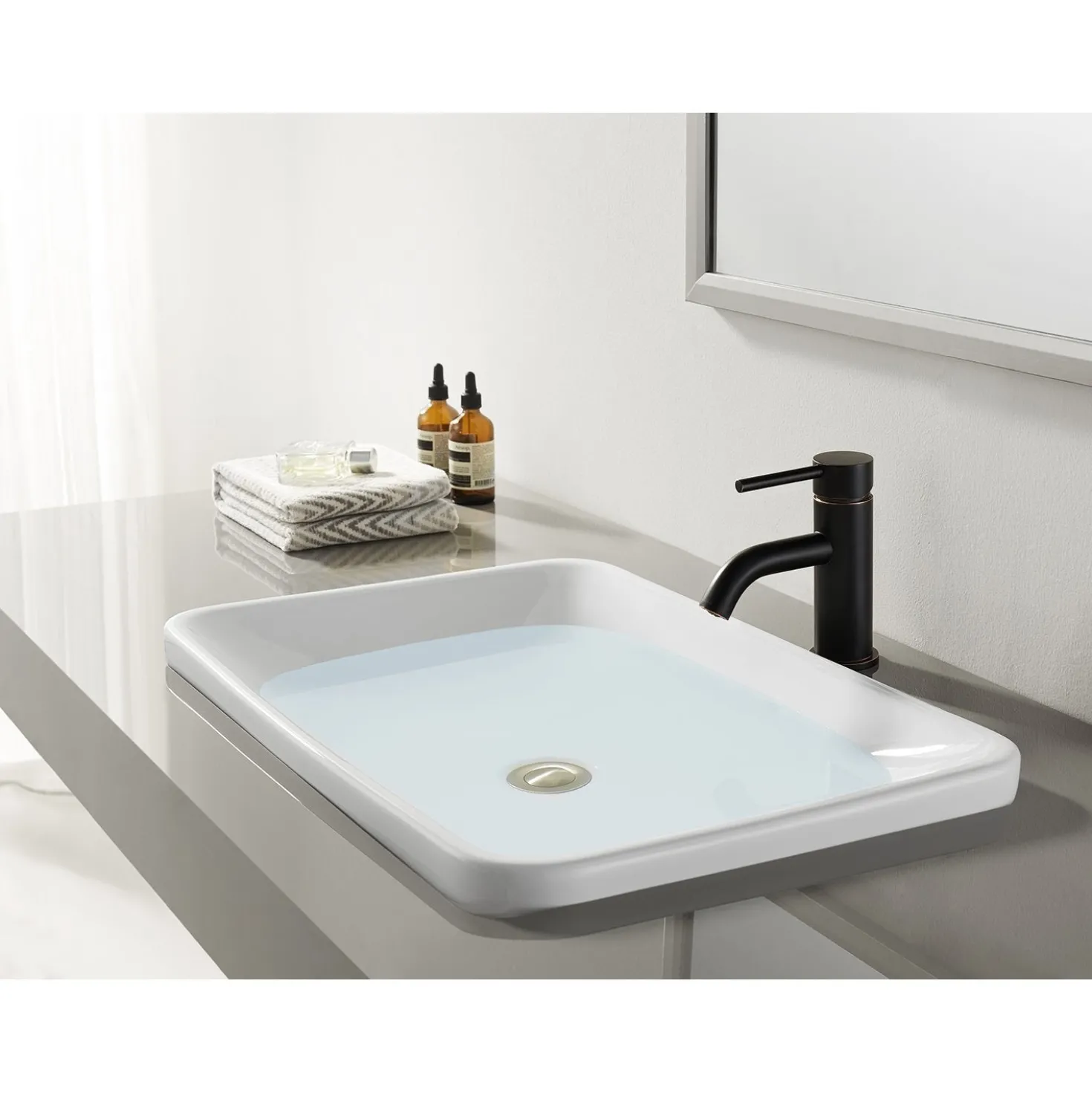 Kingston Brass Fauceture Concord Single-Handle Monoblock Bathroom Faucet