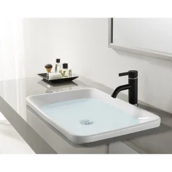 Kingston Brass Fauceture Continental Single-Handle Single Hole Bathroom Faucet