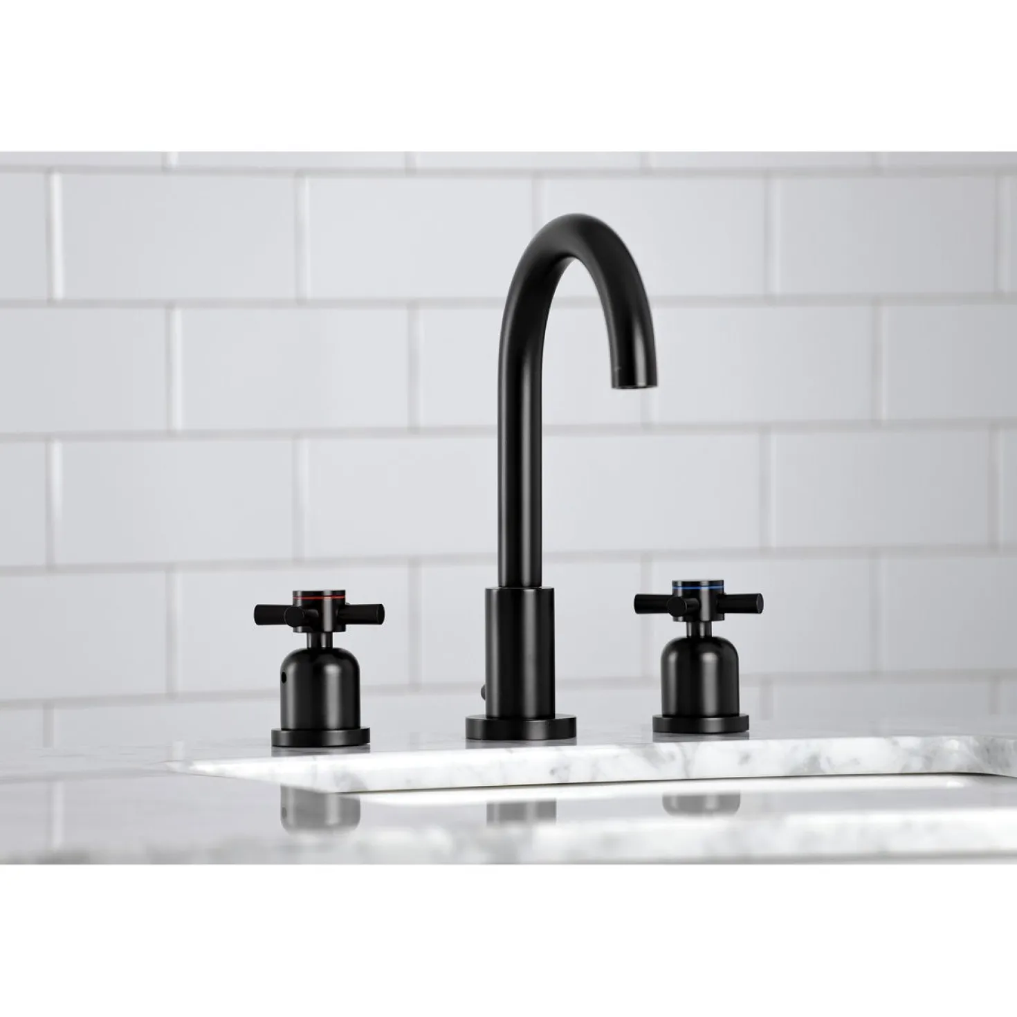 Kingston Brass Fauceture Concord Widespread Cross-Handle Bathroom Faucet