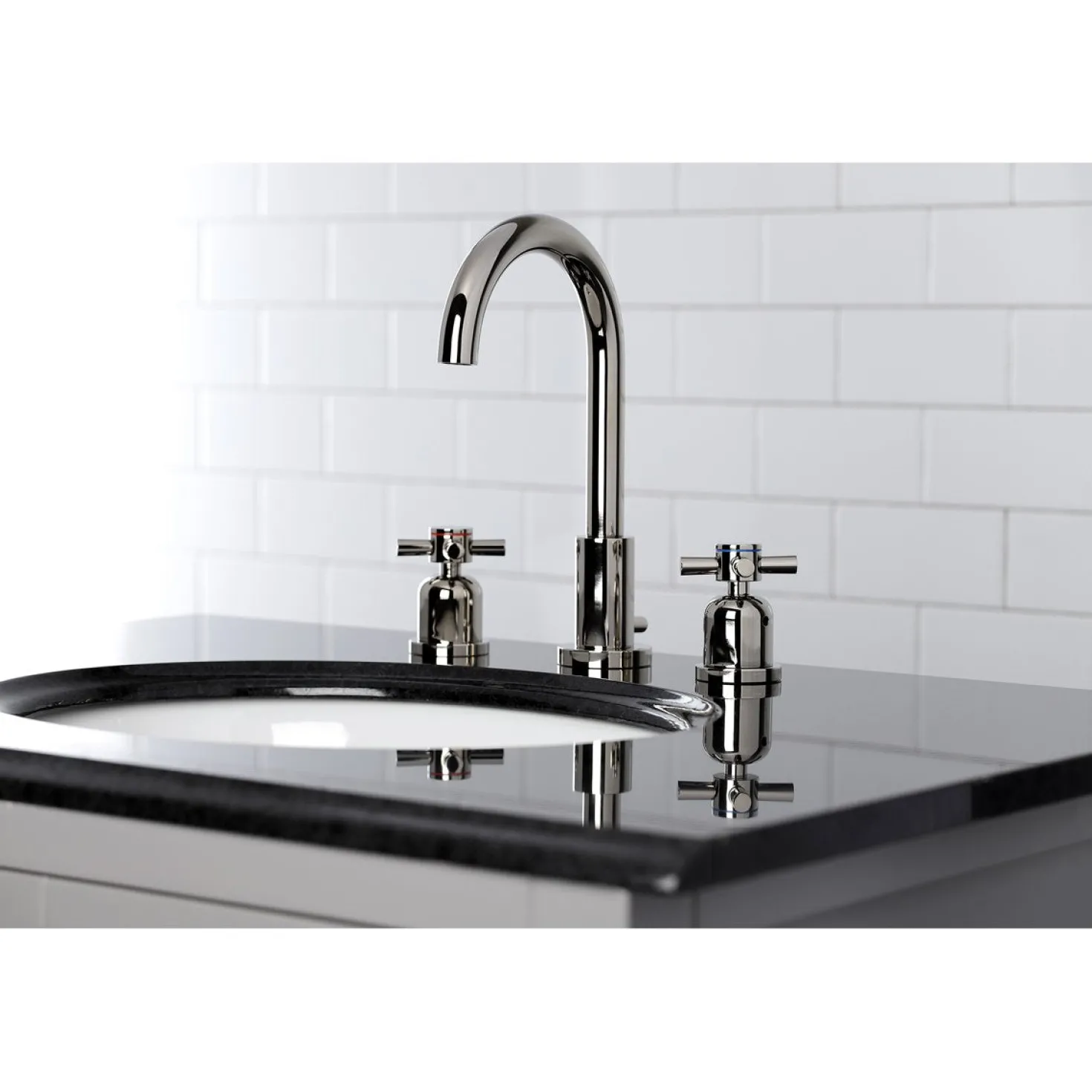 Kingston Brass Fauceture Concord Widespread Cross-Handle Bathroom Faucet