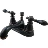 Kingston Brass Fauceture English Classic Two Handle 4" Centerset Lavatory Faucet