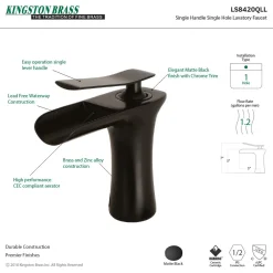 Kingston Brass Fauceture Executive Single-Handle Bathroom Faucet