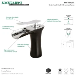 Kingston Brass Fauceture Executive Single-Handle Bathroom Faucet