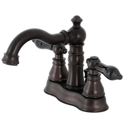 Kingston Brass Fauceture FSC160XAKL-P Duchess 4 in. Centerset Bathroom Faucet with Brass Pop-Up