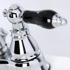 Kingston Brass Fauceture FSC160XAKL-P Duchess 4 in. Centerset Bathroom Faucet with Brass Pop-Up