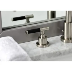 Kingston Brass Fauceture FSC892XCKL-P Kaiser Widespread Bathroom Faucet with Brass Pop-Up