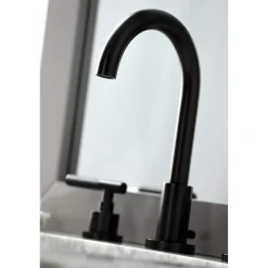 Kingston Brass Fauceture FSC892XCKL-P Kaiser Widespread Bathroom Faucet with Brass Pop-Up