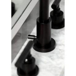 Kingston Brass Fauceture FSC892XCKL-P Kaiser Widespread Bathroom Faucet with Brass Pop-Up