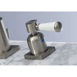 Kingston Brass Fauceture FSC8968DPL 8-Inch Widespread Bathroom Faucet in Brushed Nickel