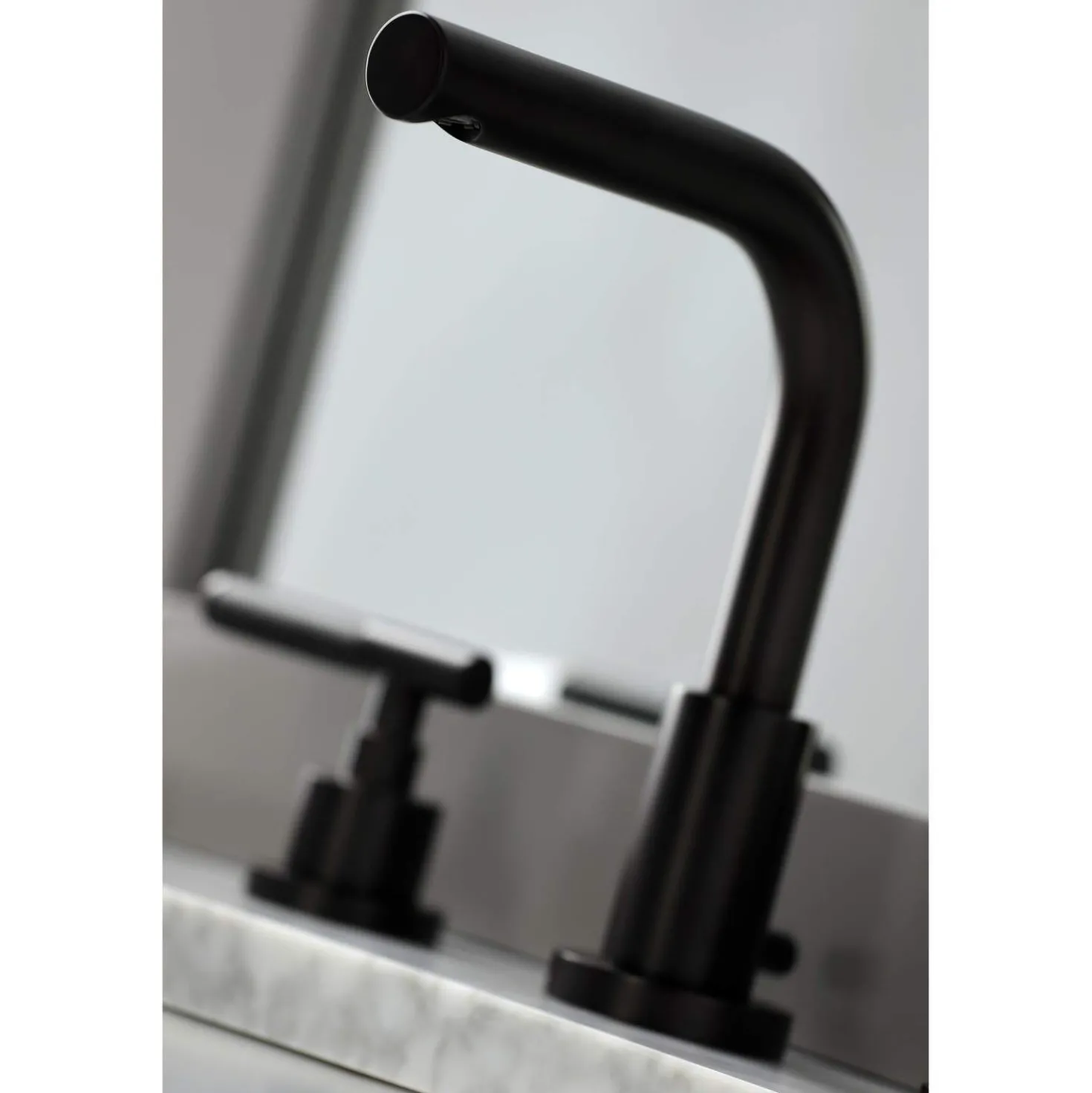Kingston Brass Fauceture FSC895XCKL-P Kaiser Widespread Bathroom Faucet with Brass Pop-Up