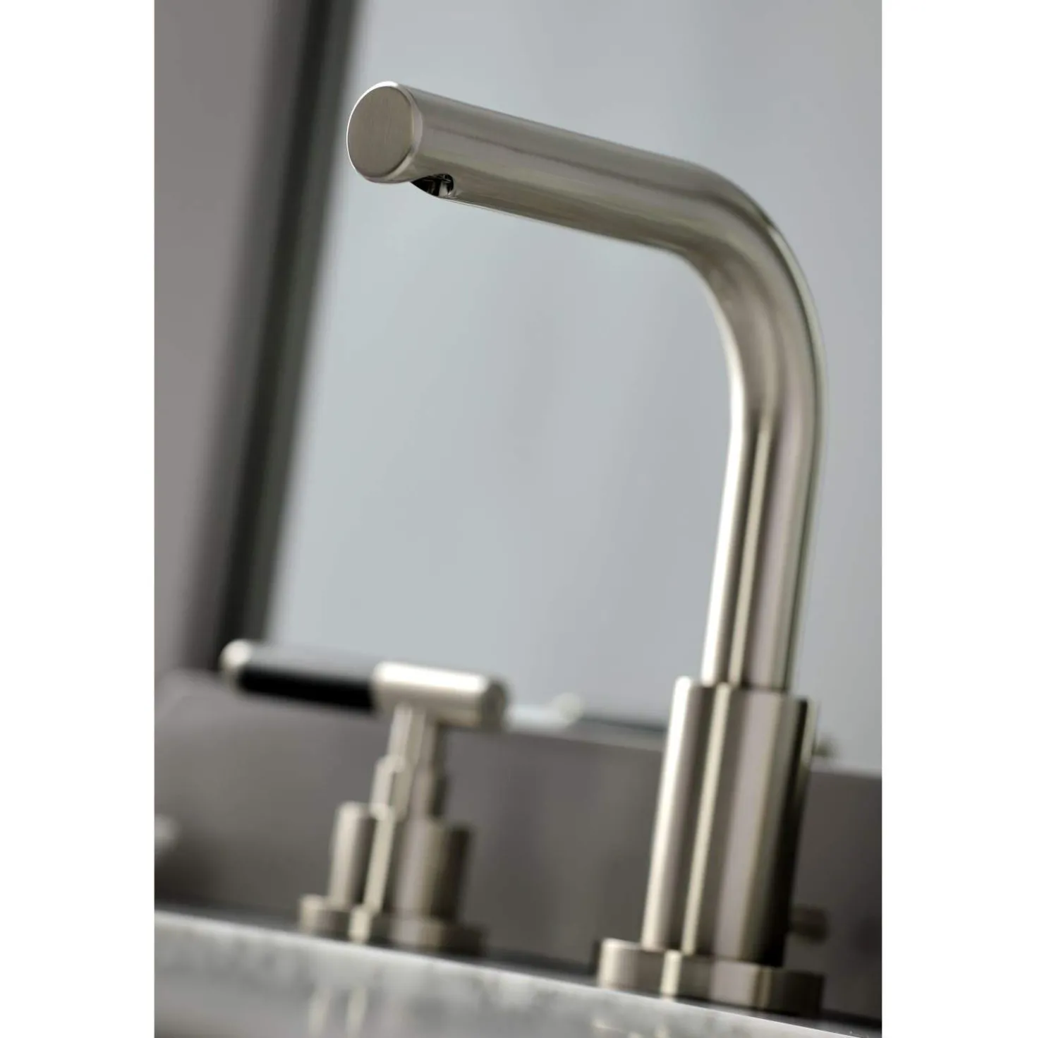 Kingston Brass Fauceture FSC895XCKL-P Kaiser Widespread Bathroom Faucet with Brass Pop-Up
