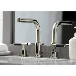 Kingston Brass Fauceture FSC895XCKL-P Kaiser Widespread Bathroom Faucet with Brass Pop-Up