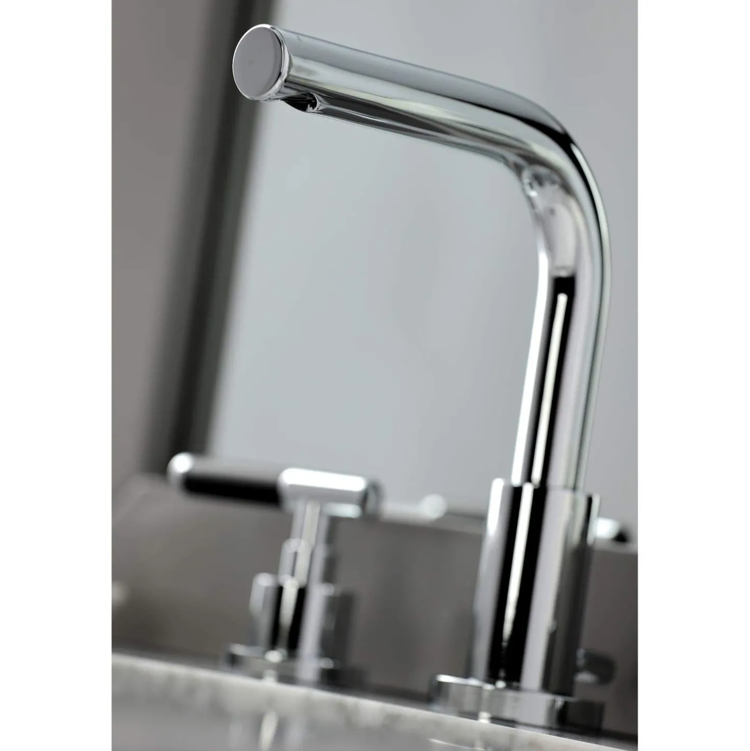 Kingston Brass Fauceture FSC895XCKL-P Kaiser Widespread Bathroom Faucet with Brass Pop-Up