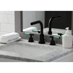 Kingston Brass Fauceture FSC895XCKL-P Kaiser Widespread Bathroom Faucet with Brass Pop-Up