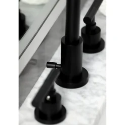 Kingston Brass Fauceture FSC893XCKL-P Kaiser Widespread Bathroom Faucet with Brass Pop-Up