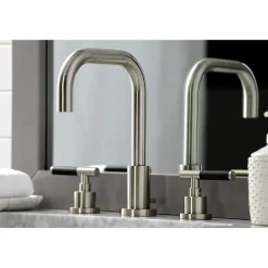 Kingston Brass Fauceture FSC893XCKL-P Kaiser Widespread Bathroom Faucet with Brass Pop-Up