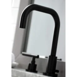Kingston Brass Fauceture FSC893XCKL-P Kaiser Widespread Bathroom Faucet with Brass Pop-Up