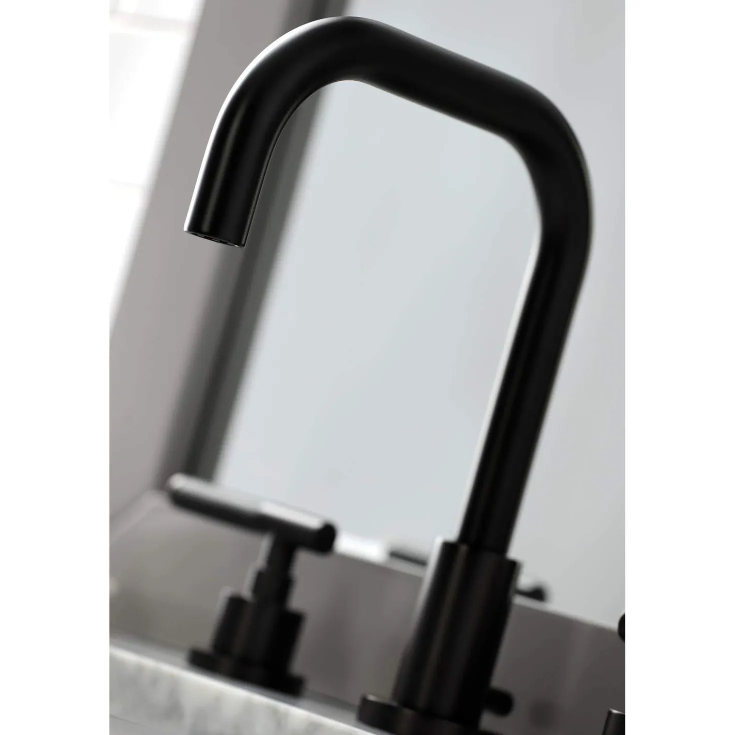Kingston Brass Fauceture FSC893XCKL-P Kaiser Widespread Bathroom Faucet with Brass Pop-Up