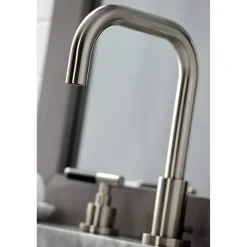 Kingston Brass Fauceture FSC893XCKL-P Kaiser Widespread Bathroom Faucet with Brass Pop-Up