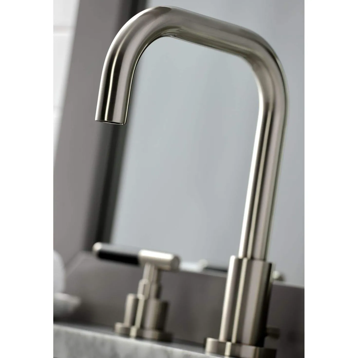 Kingston Brass Fauceture FSC893XCKL-P Kaiser Widespread Bathroom Faucet with Brass Pop-Up