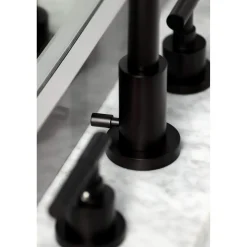 Kingston Brass Fauceture FSC893XCKL-P Kaiser Widespread Bathroom Faucet with Brass Pop-Up