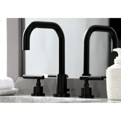 Kingston Brass Fauceture FSC893XCKL-P Kaiser Widespread Bathroom Faucet with Brass Pop-Up