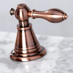 Kingston Brass Fauceture FSC197ALAC English Classic Widespread Bathroom Faucet, Antique Copper
