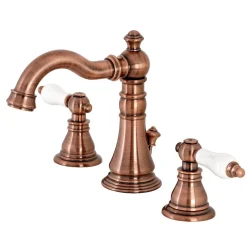 Kingston Brass Fauceture FSC197APLAC American Patriot Widespread Bathroom Faucet, Antique Copper