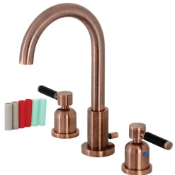 Kingston Brass Fauceture FSC892XDKL-P Kaiser Widespread Bathroom Faucet