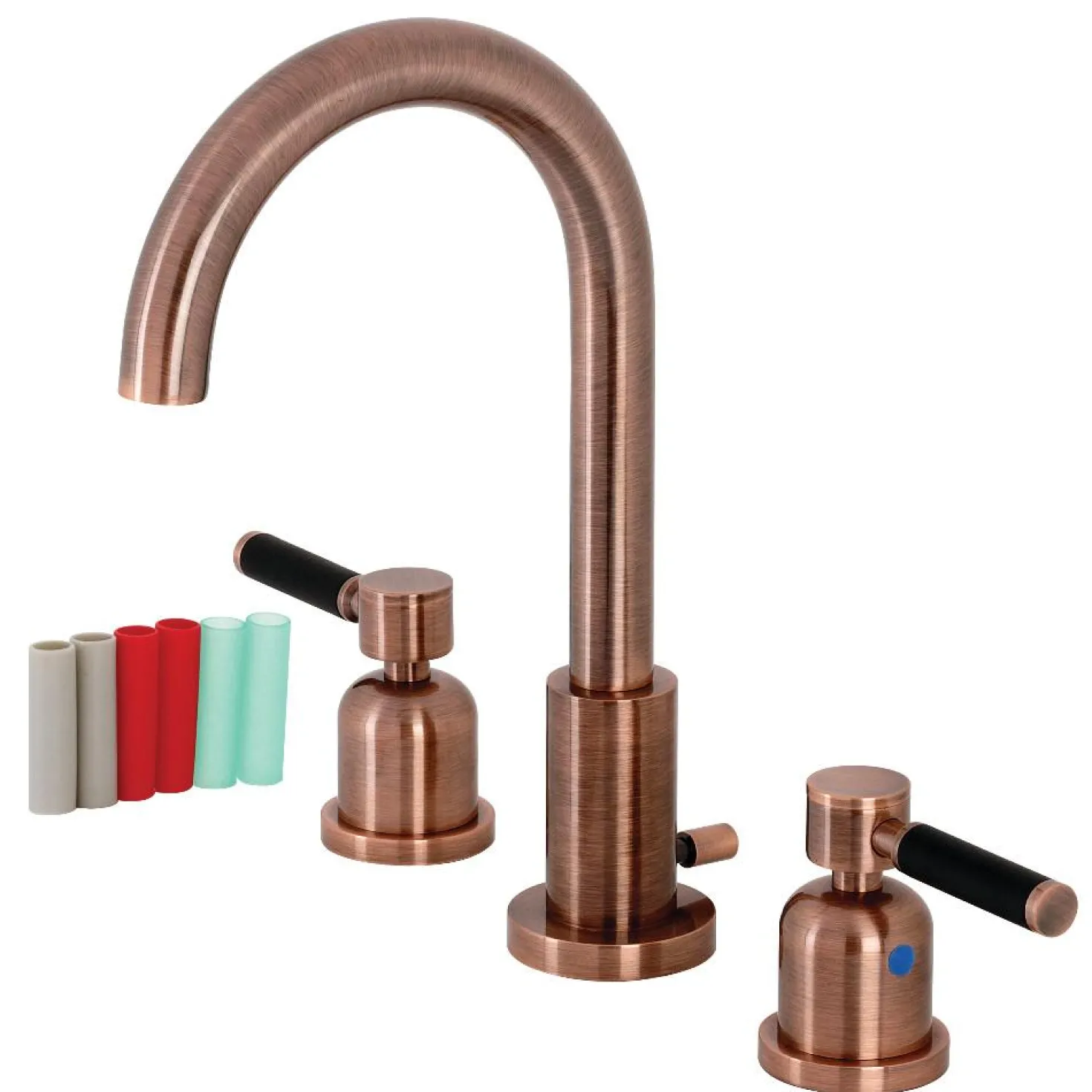 Kingston Brass Fauceture FSC892XDKL-P Kaiser Widespread Bathroom Faucet