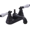 Kingston Brass Fauceture FS3606PL English Classic Two Handle 4" Centerset Lavatory Faucet in Noble Bronze
